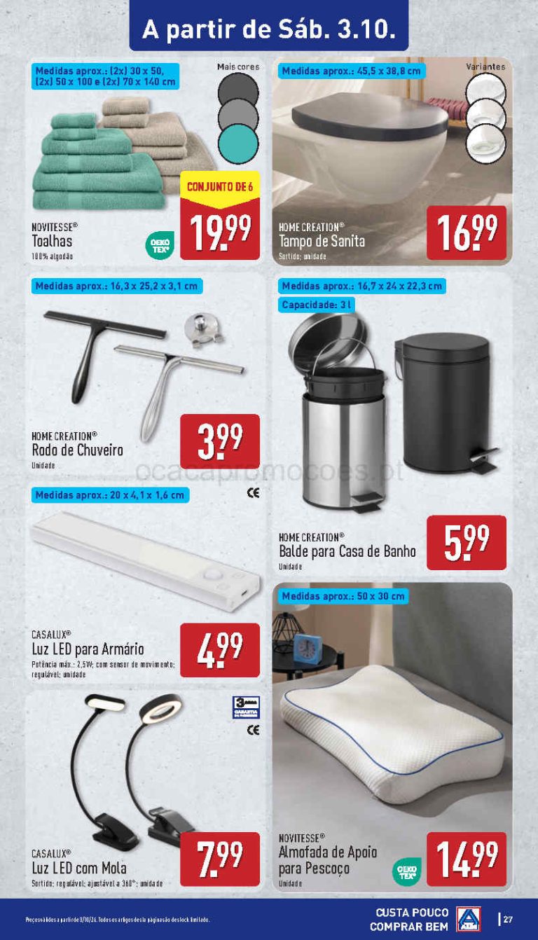 Aldi Destaques – Antevisão Bazar Promoções 3 a 4 de outubro