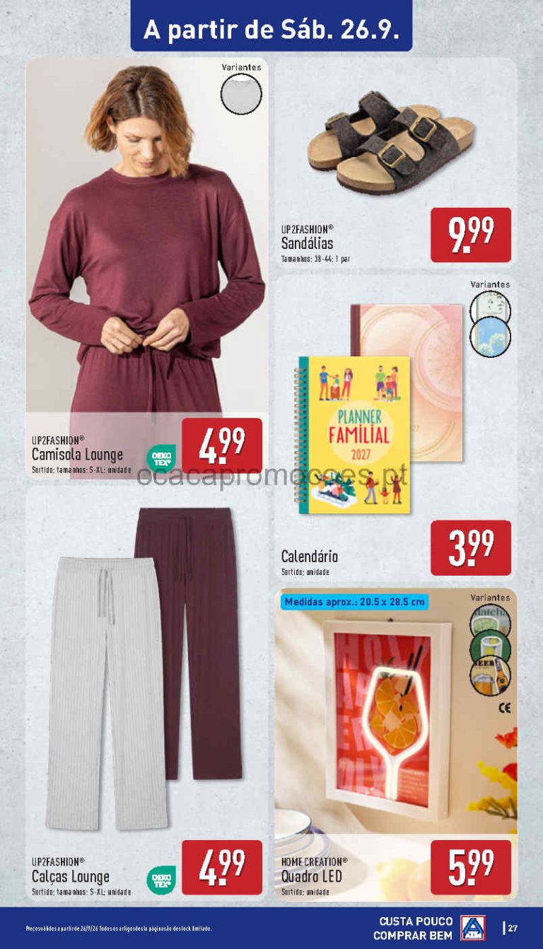 Folheto Aldi Bazar Achados – Antevisão Promoções 26 a 27 de setembro