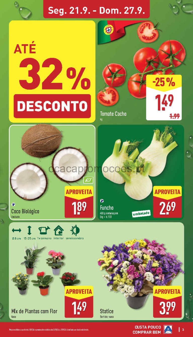 Folheto Aldi Frescos – Antevisão Promoções 21 a 27 de setembro