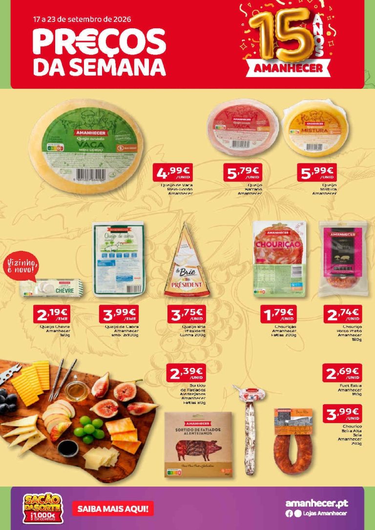 Folheto Amanhecer – Antevisão Promoções 17 a 23 de setembro