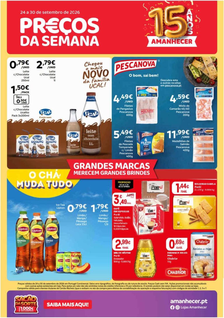 Folheto Amanhecer – Antevisão Promoções 24 a 30 de setembro