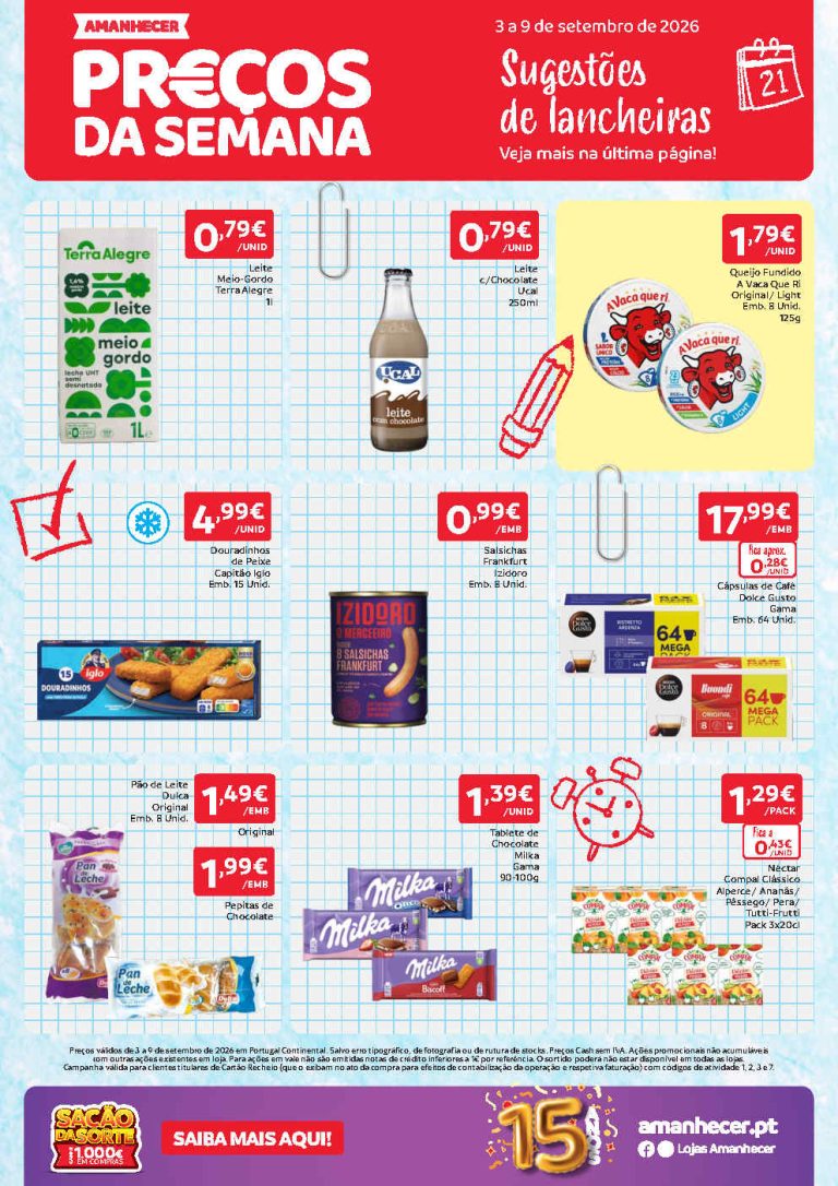 Folheto Amanhecer – Antevisão Promoções 3 a 9 de setembro