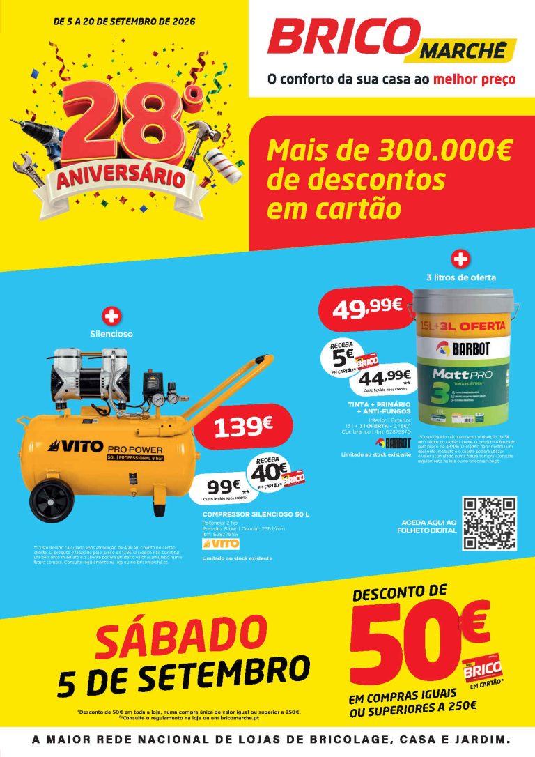 Folheto Bricomarché – Antevisão Promoções 5 a 20 de setembro
