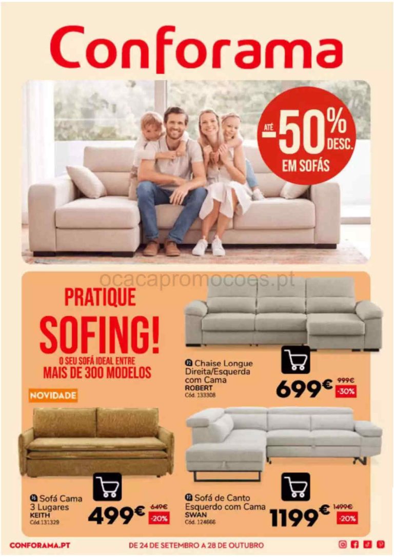 Folheto Conforama – Antevisão Promoções 25 setembro a 28 outubro