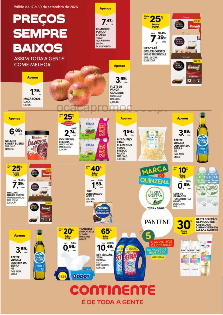 Folheto Continente Açores – Antevisão Promoções 17 a 30 de setembro
