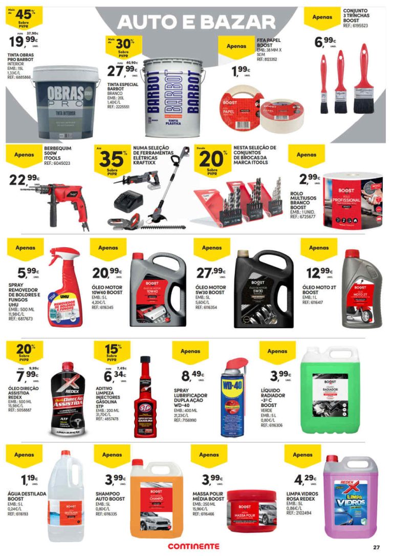 Continente Açores Destaques – Antevisão Promoções Bazar até 16 setembro