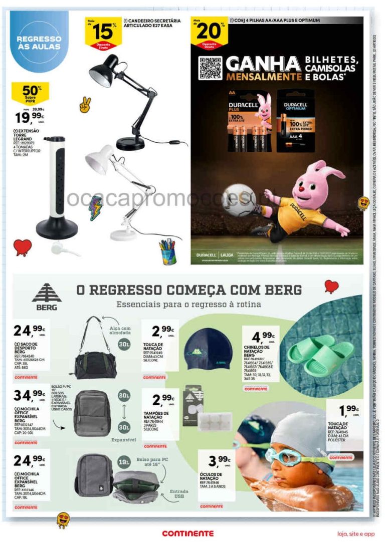 Continente Destaques – Antevisão Promoções Bazar até 14 de setembro