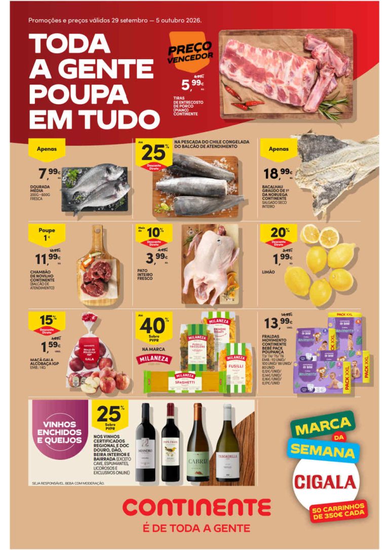 Folheto Continente Bom Dia – Antevisão Promoções de 29 setembro a 5 outubro