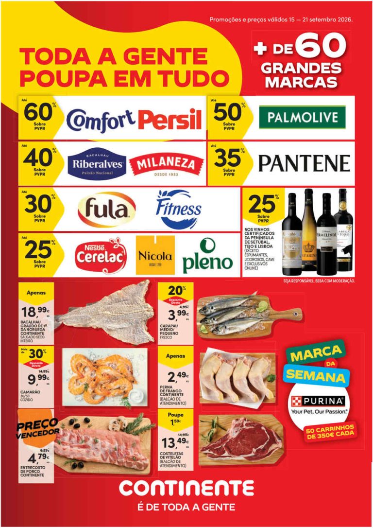 Folheto Continente Bom Dia – Antevisão Promoções de 15 a 21 setembro