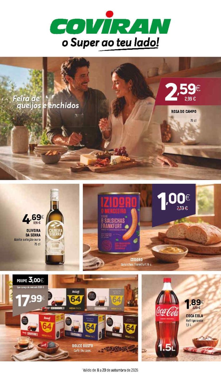 Folheto Coviran – Antevisão Promoções 8 a 20 de setembro