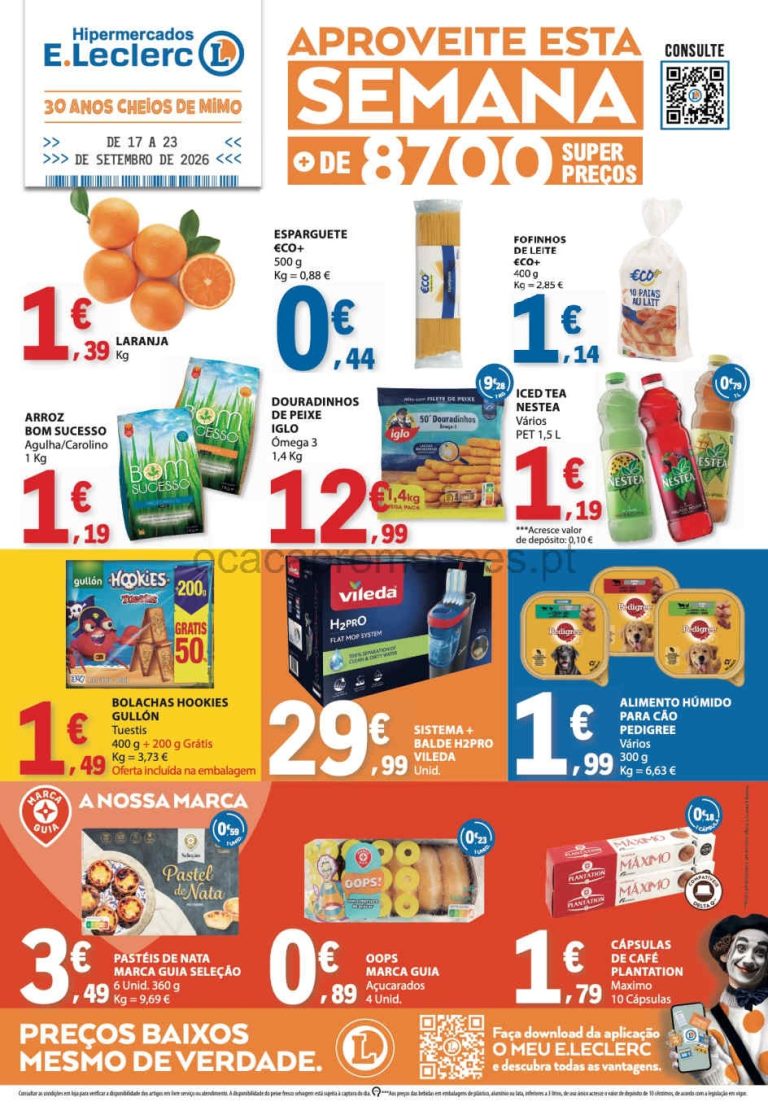 Folheto E Leclerc – Antevisão Promoções 17 a 23 de setembro