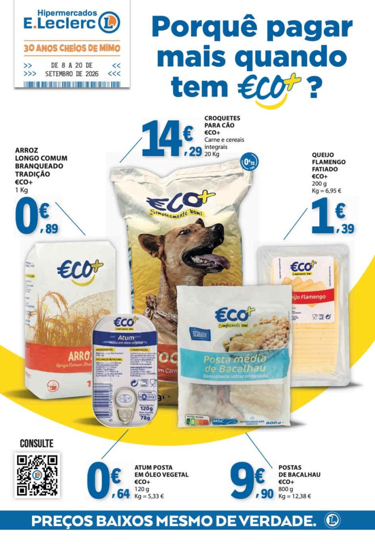 Folheto E Leclerc – Antevisão Promoções 8 a 20 de setembro
