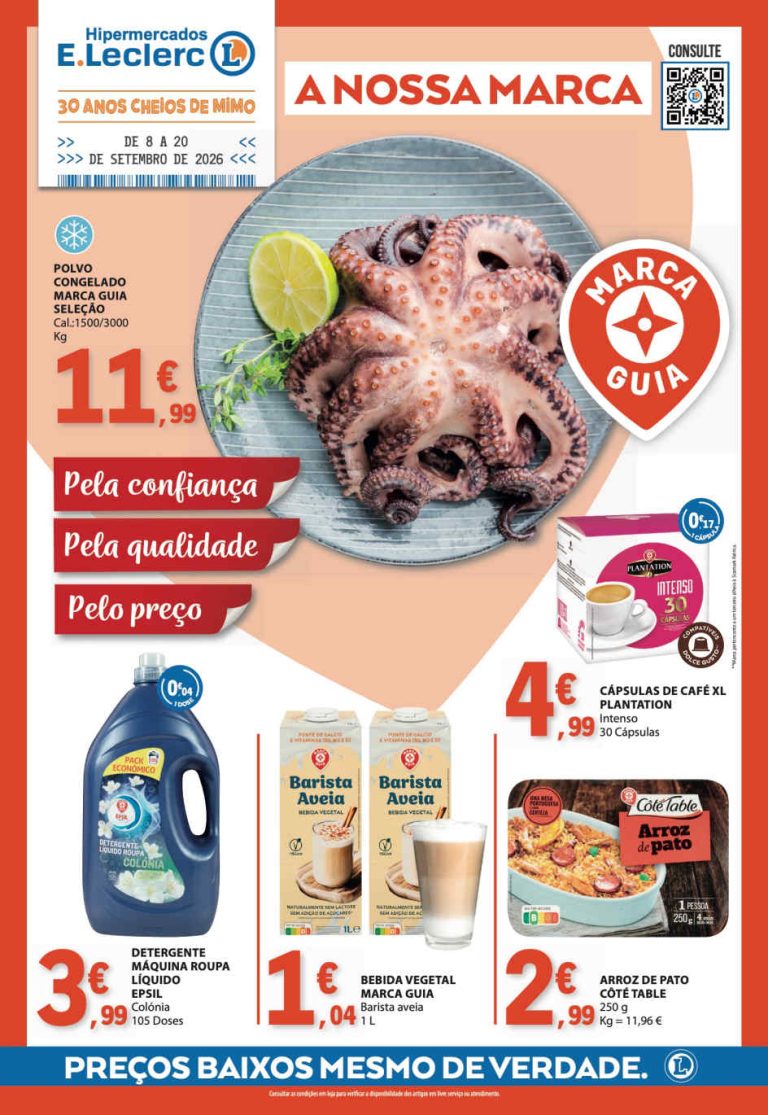 Folheto E Leclerc Guia – Antevisão Promoções 8 a 20 de setembro