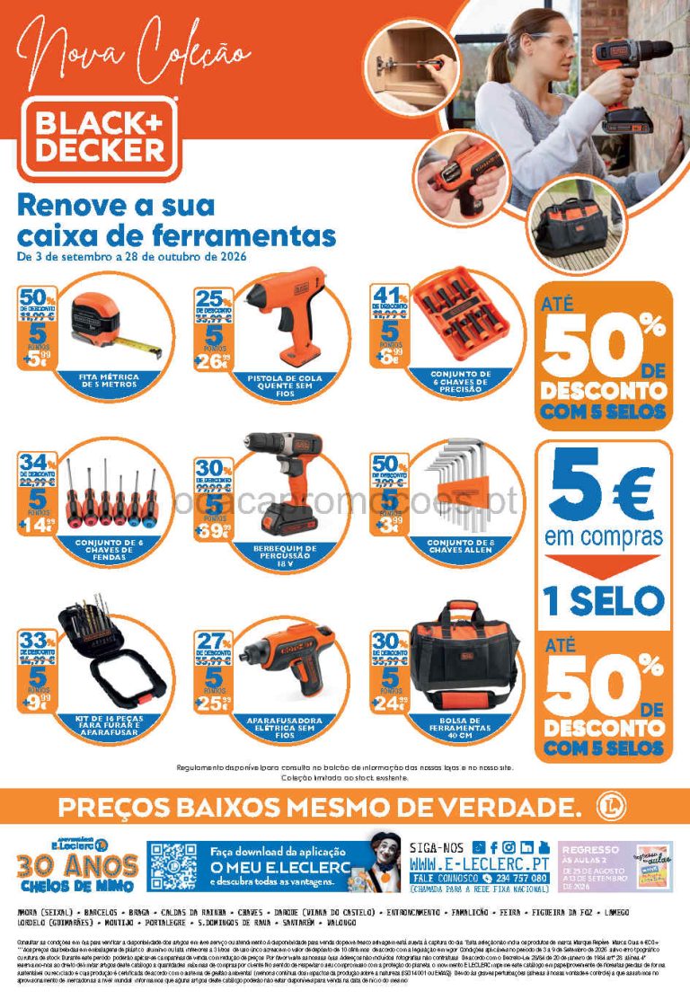 Folheto E Leclerc Bazar – Antevisão Promoções 3 a 9 de setembro
