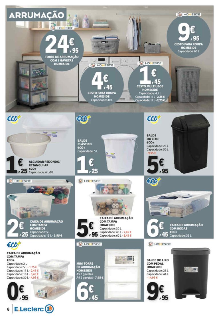 Folheto E Leclerc Casa – Antevisão Promoções Bazar até 23 de setembro