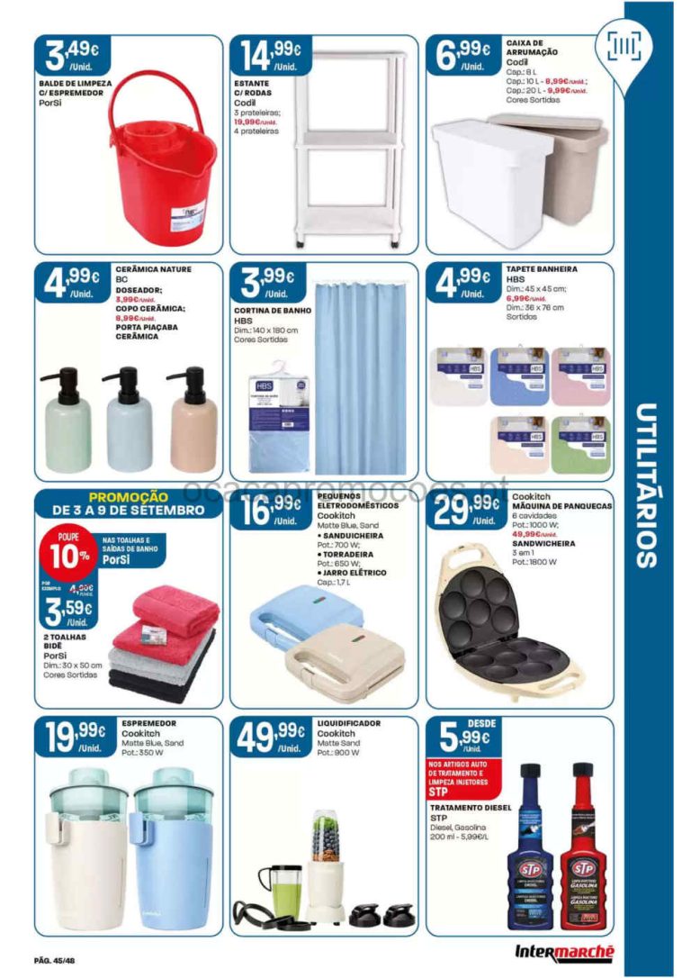 Folheto Intermarché Bazar – Antevisão Promoções 3 a 9 de setembro