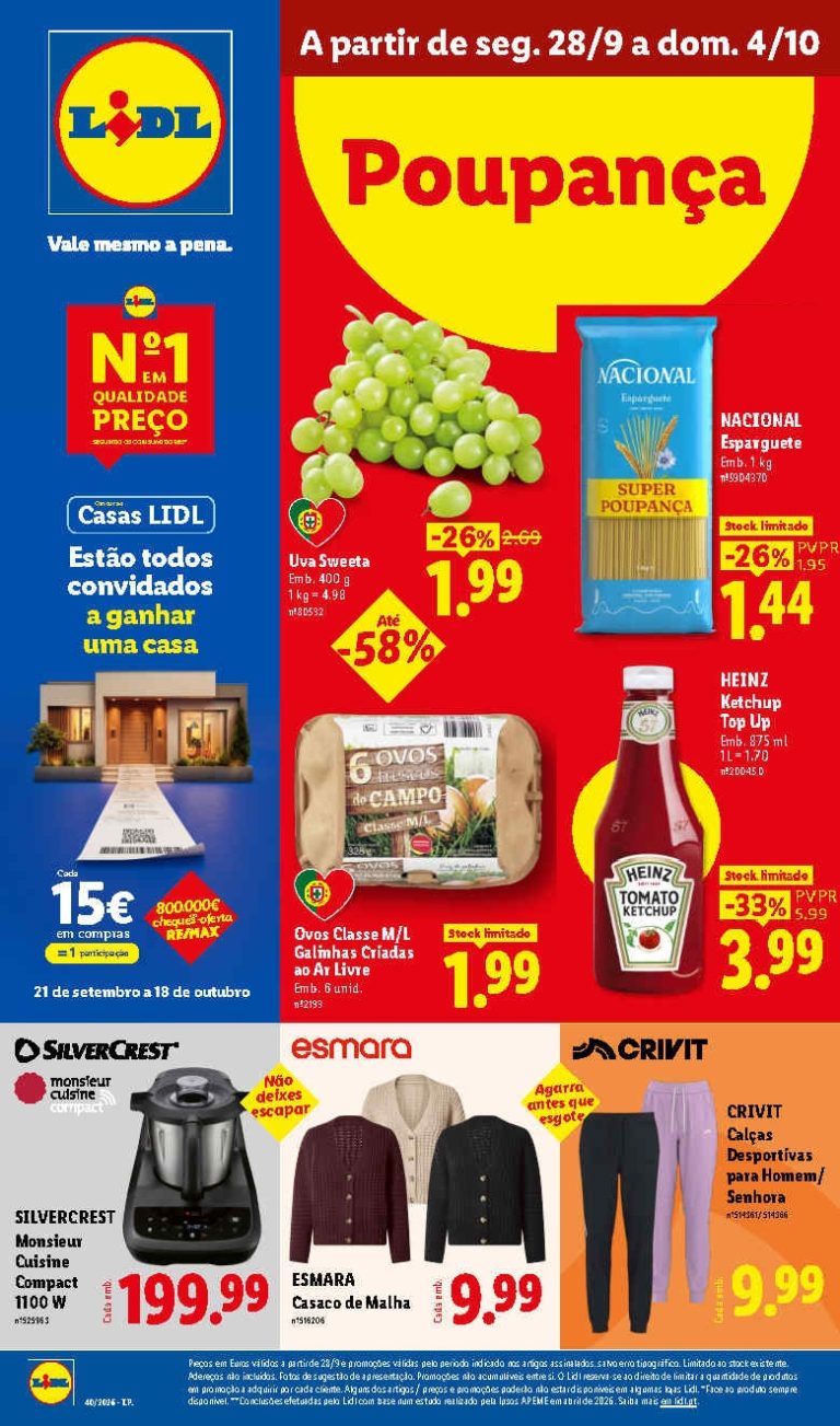 Folheto Lidl – Antevisão Promoções a partir 28 de setembro