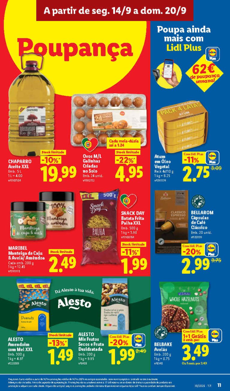 Folheto Lidl Mercearia – Antevisão Promoções 14 a 20 de setembro