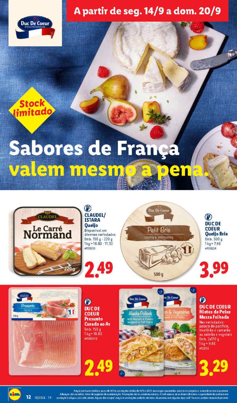 Folheto Lidl Sabores de França – Antevisão Promoções 14 a 20 de setembro