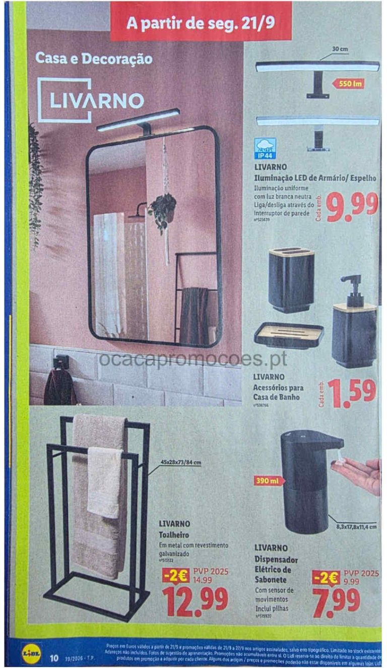Folheto Lidl Bazar – Antevisão Promoções 21 setembro a 1 outubro