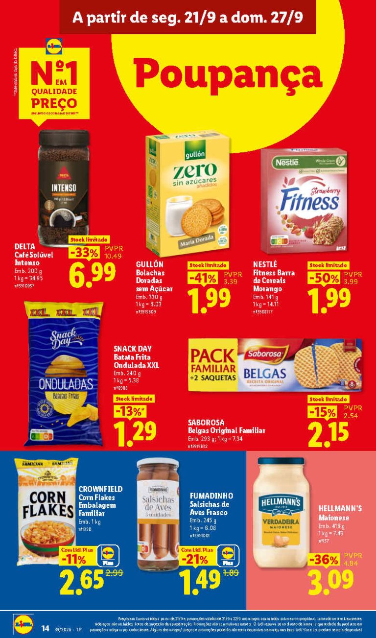 Folheto Lidl Mercearia – Antevisão Promoções 21 a 27 de setembro