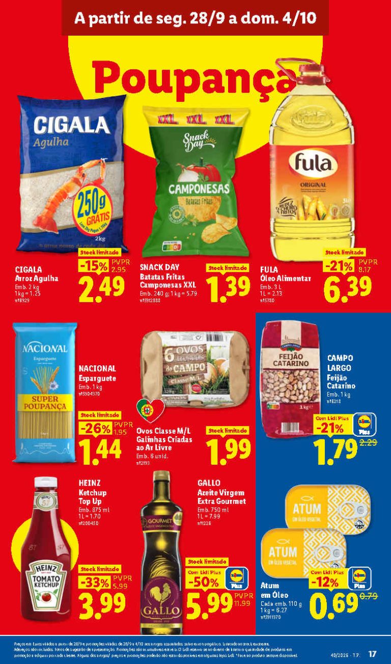 Folheto Lidl Mercearia – Antevisão Promoções de 28 setembro a 4 outubro