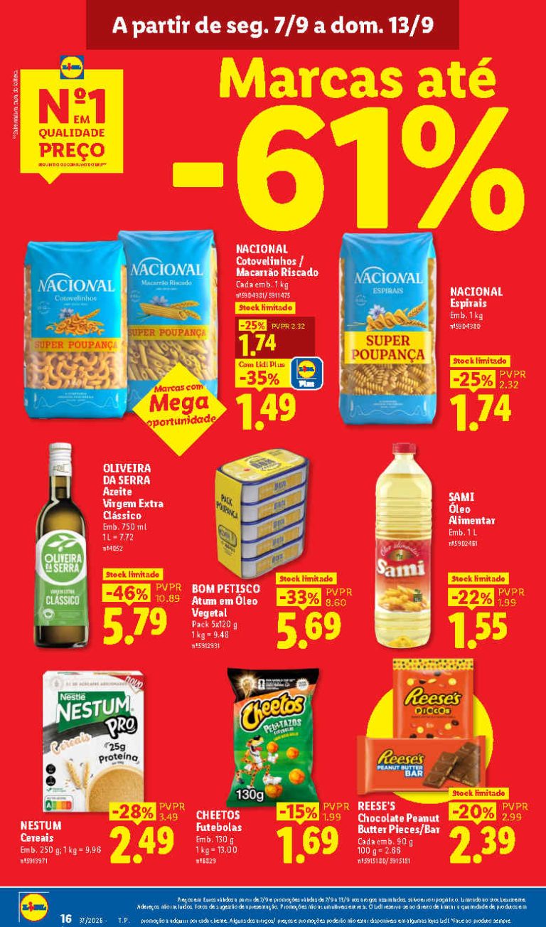 Folheto Lidl Mercearia – Antevisão Promoções 7 a 13 de setembro