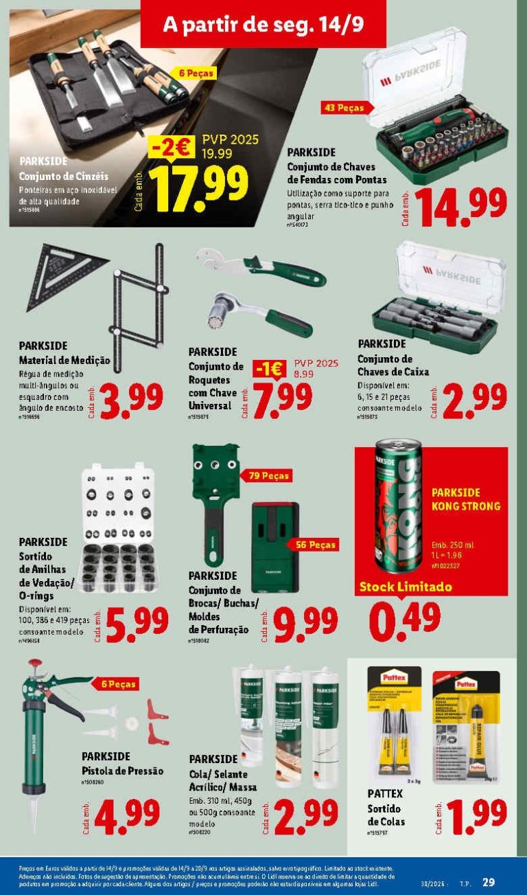 Lidl Destaques – Antevisão Bazar Promoções de 14 a 20 setembro