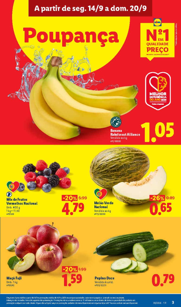 Folheto Lidl Frescos – Antevisão Promoções 14 a 20 de setembro