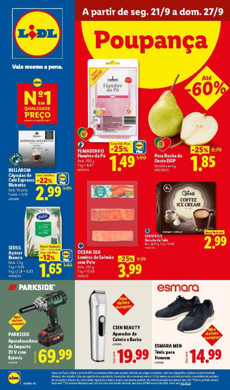 Folheto Lidl – Antevisão Promoções a partir 21 setembro
