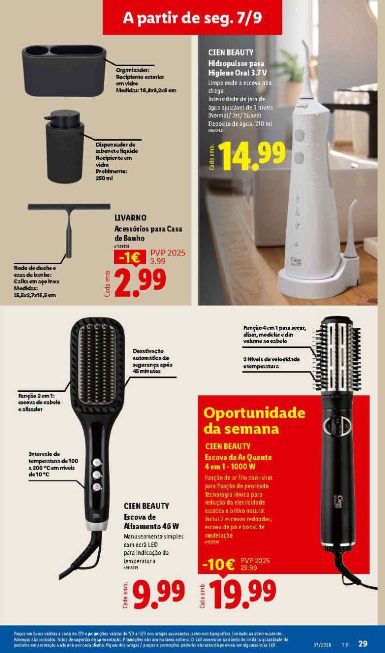 Lidl Destaques – Antevisão Bazar Promoções de 7 a 17 setembro