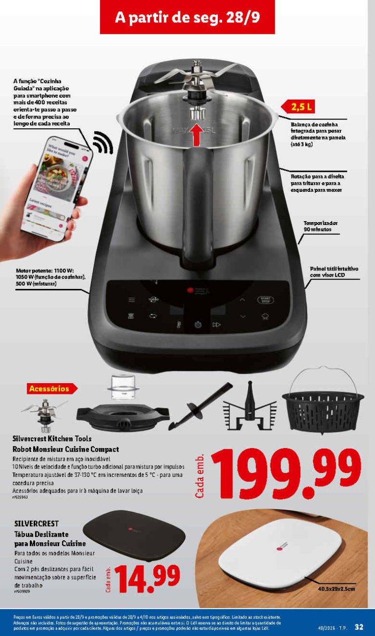 Folheto Lidl Cozinha – Antevisão Bazar Promoções 28 setembro a 4 outubro