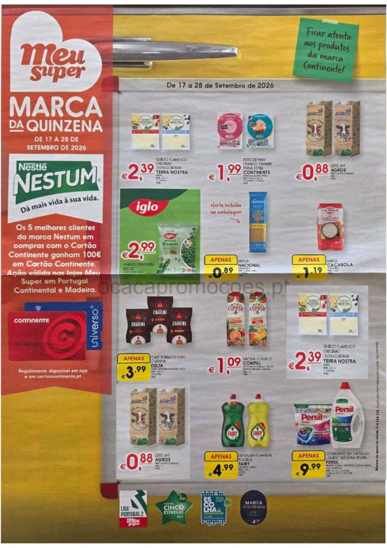 Folheto Meu Super – Antevisão Promoções 18 a 28 de setembro