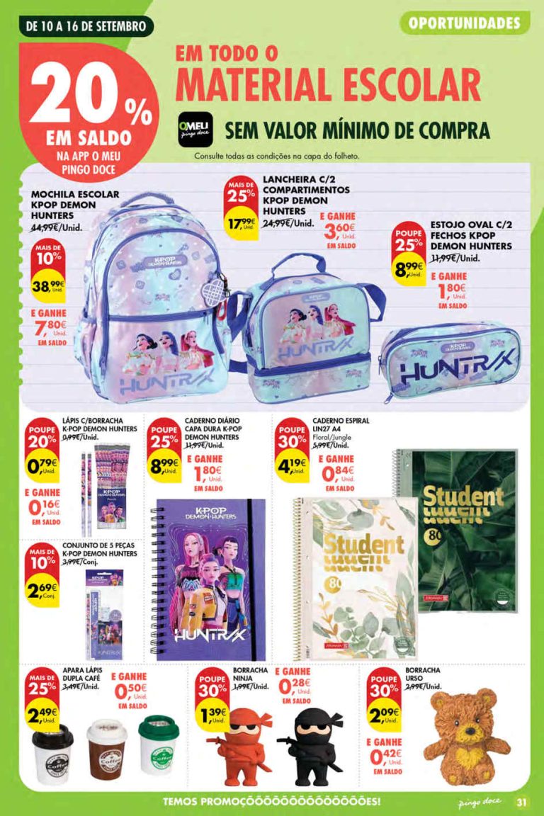 Folheto Pingo Doce Bazar Açores – Antevisão Promoções 10 a 16 de setembro