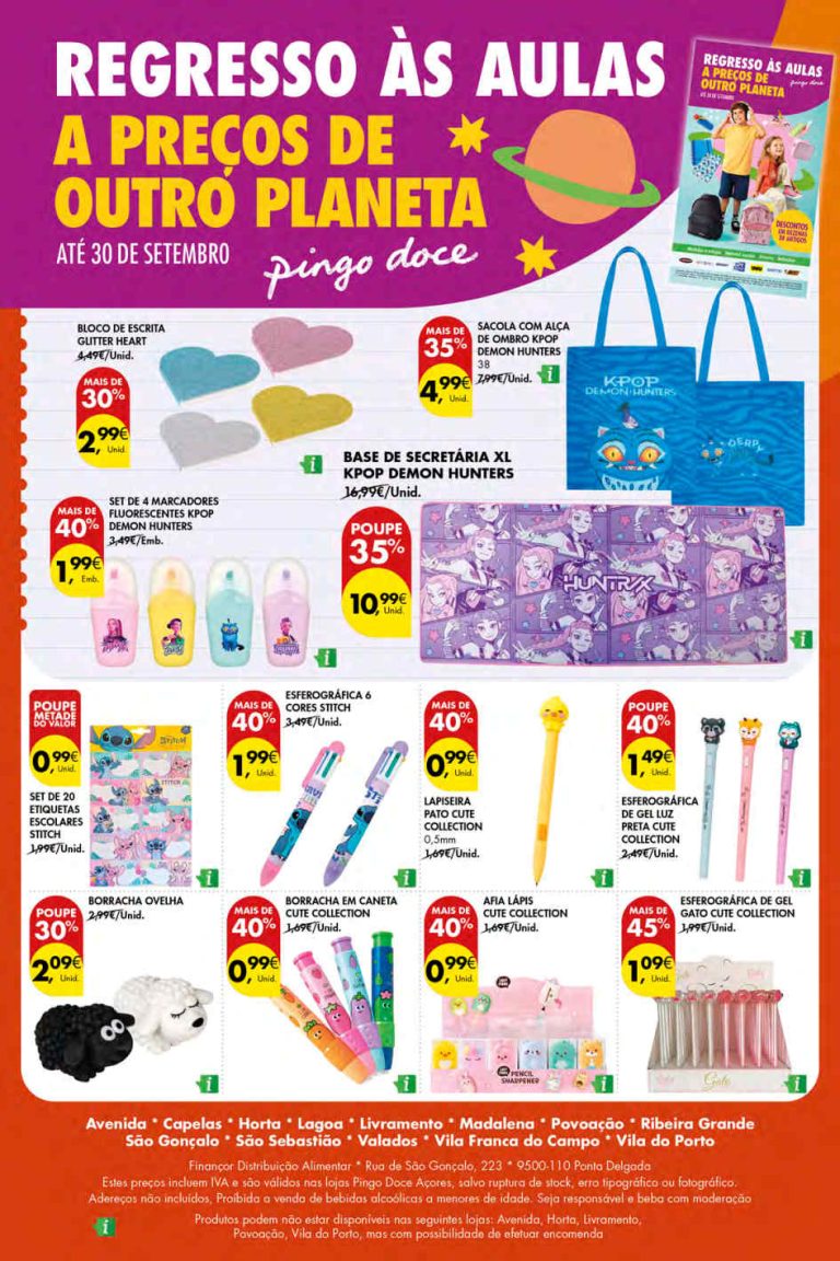 Folheto Pingo Doce Bazar Açores – Antevisão Promoções 3 a 9 de setembro