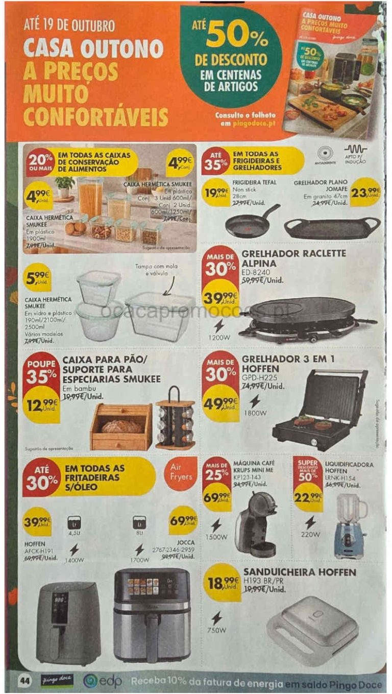 Folheto Pingo Doce Bazar Lojas Grandes – Antevisão Promoções 29 setembro a 5 outubro