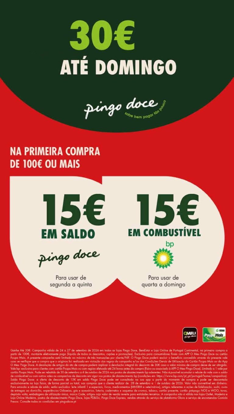 Folheto Pingo Doce Fim de Semana – Antevisão Promoções 24 a 28 de setembro
