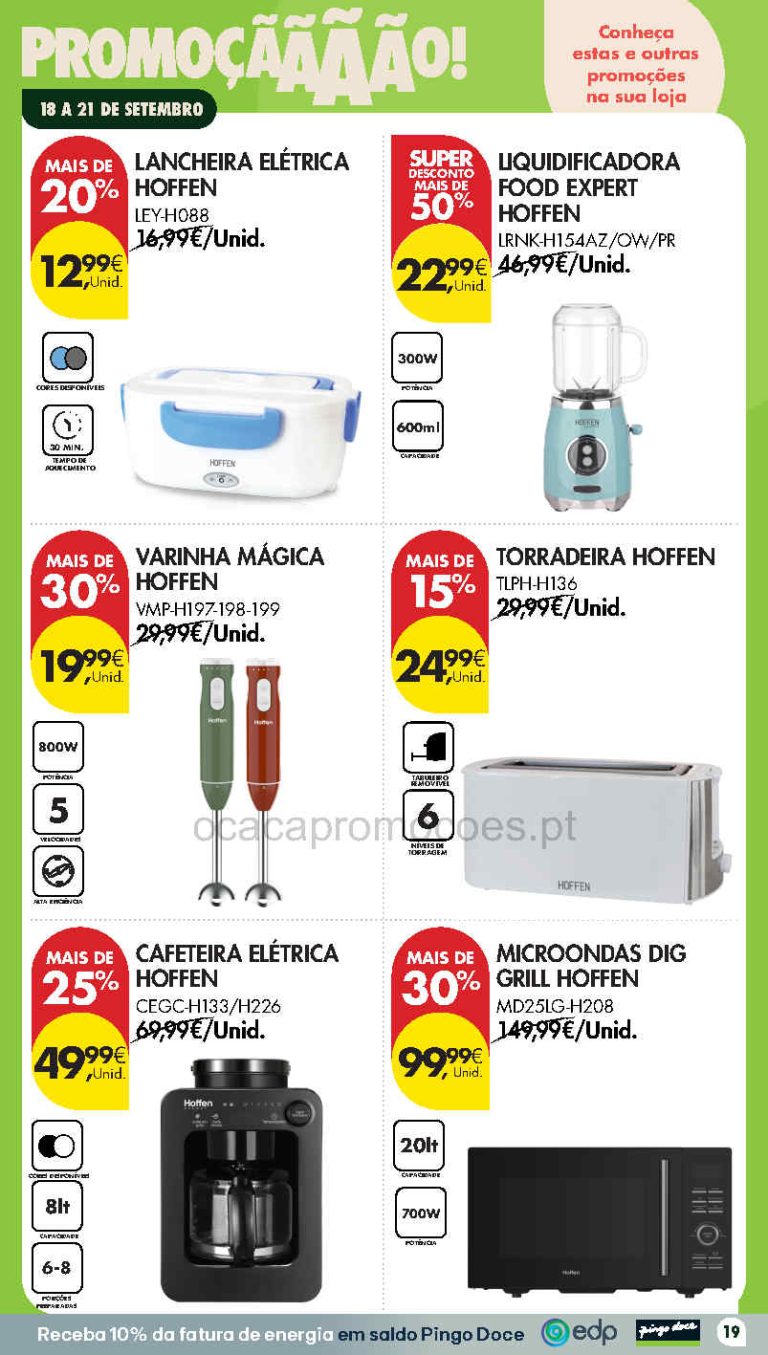 Folheto Pingo Doce Bazar Fim de Semana – Antevisão Promoções 18 a 21 de setembro