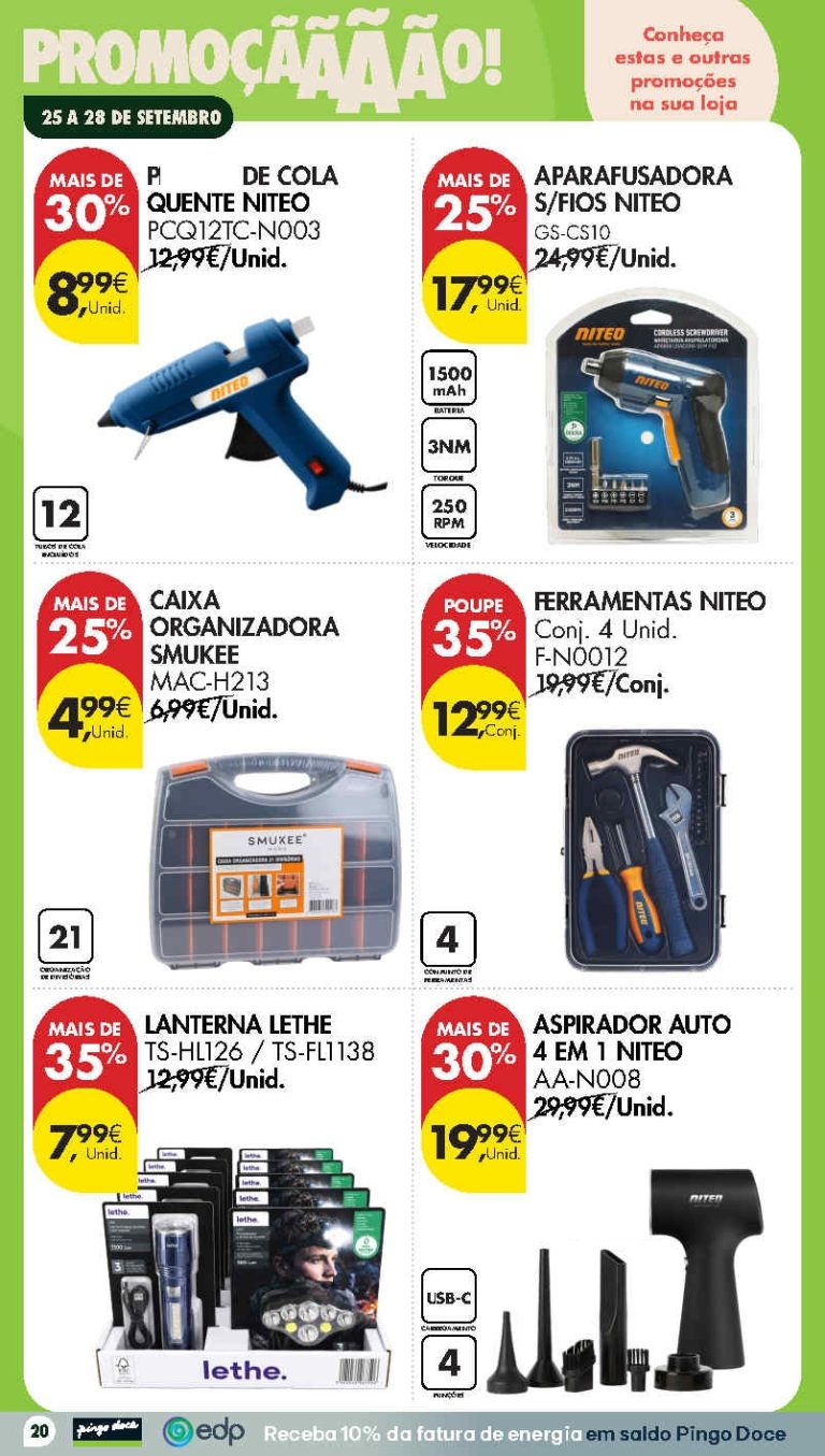 Pingo Doce Fim de Semana Destaques – Antevisão Promoções Bazar 25 a 28 de setembro
