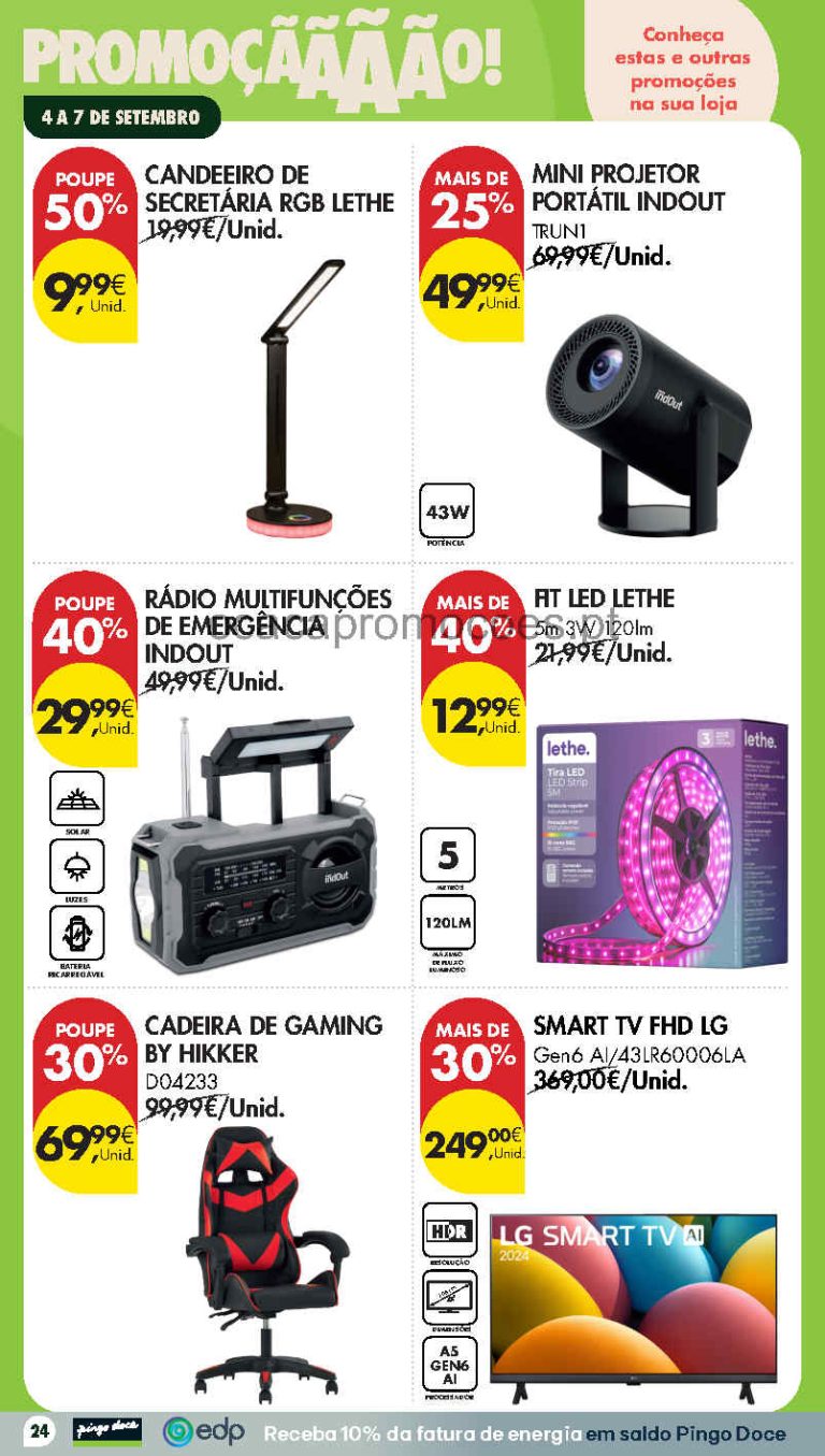 Folheto Pingo Doce Bazar Fim de Semana – Antevisão Promoções 4 a 7 de setembro