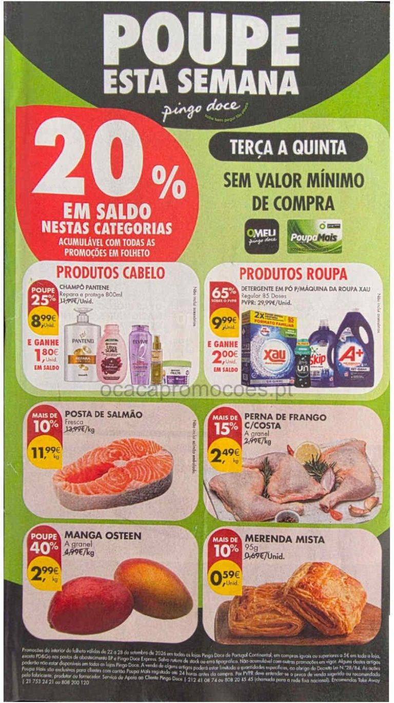 Folheto Pingo Doce – Antevisão Promoções 22 a 28 de setembro