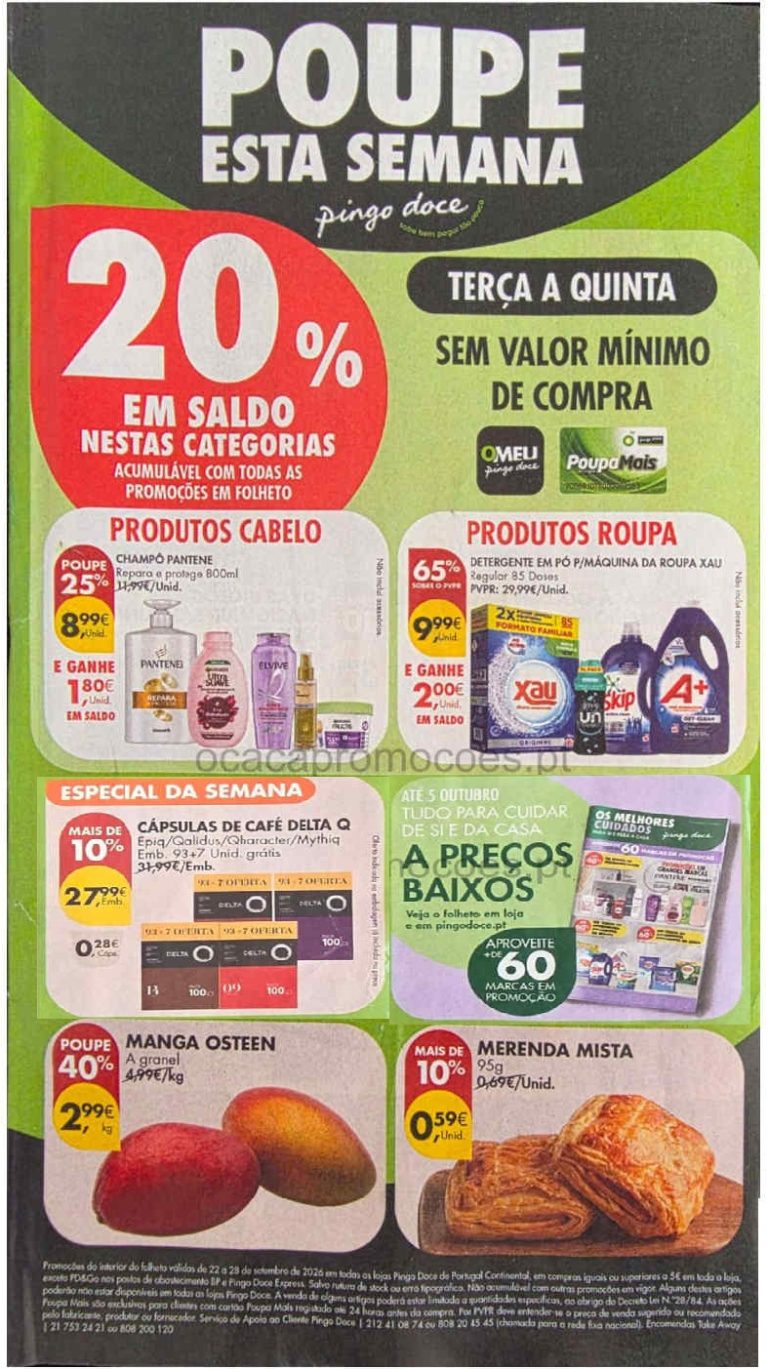 Folheto Pingo Doce Lojas Grandes – Antevisão Promoções de 22 a 28 setembro