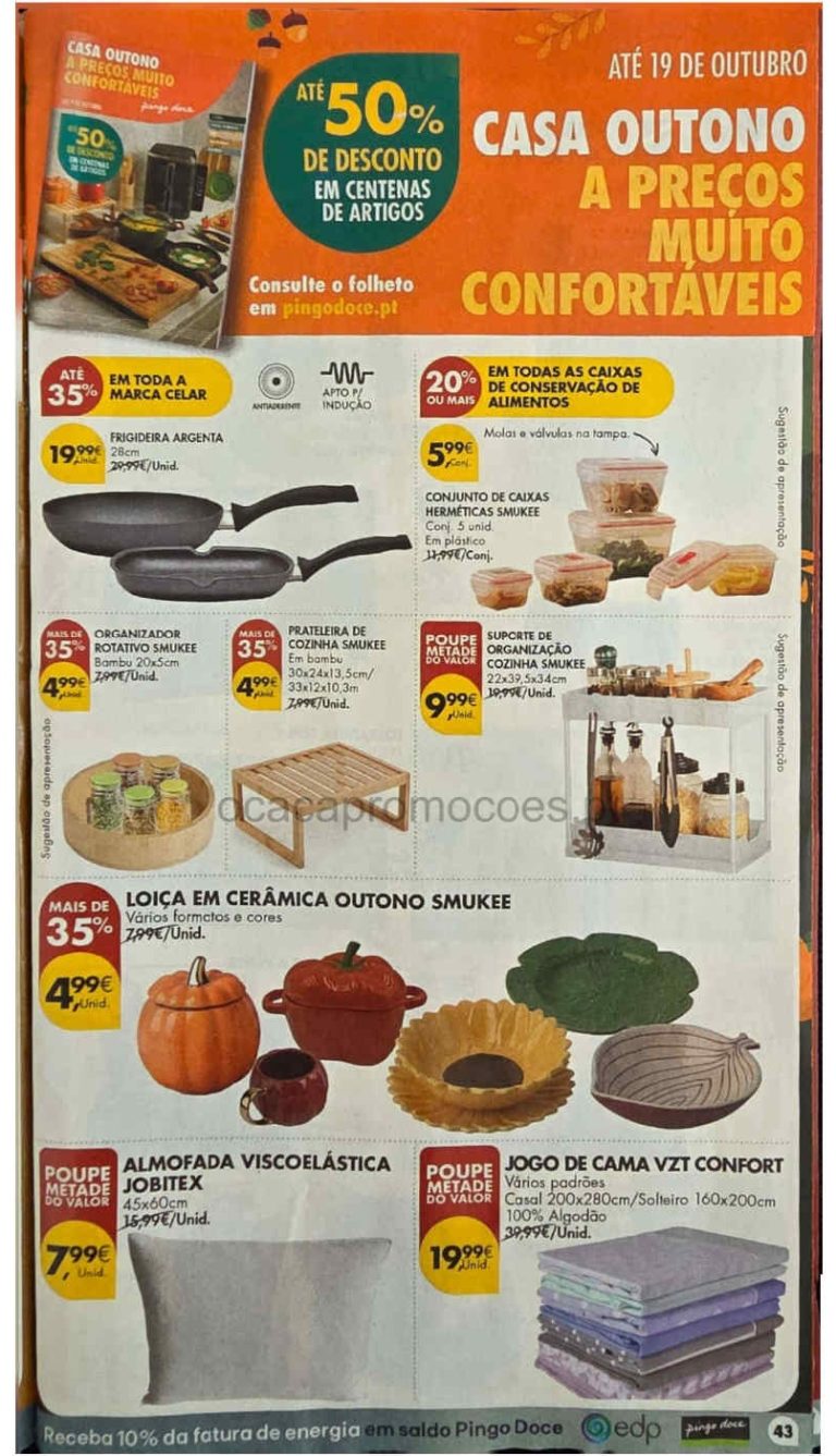Folheto Pingo Doce Bazar – Antevisão Promoções de 22 setembro a 19 outubro