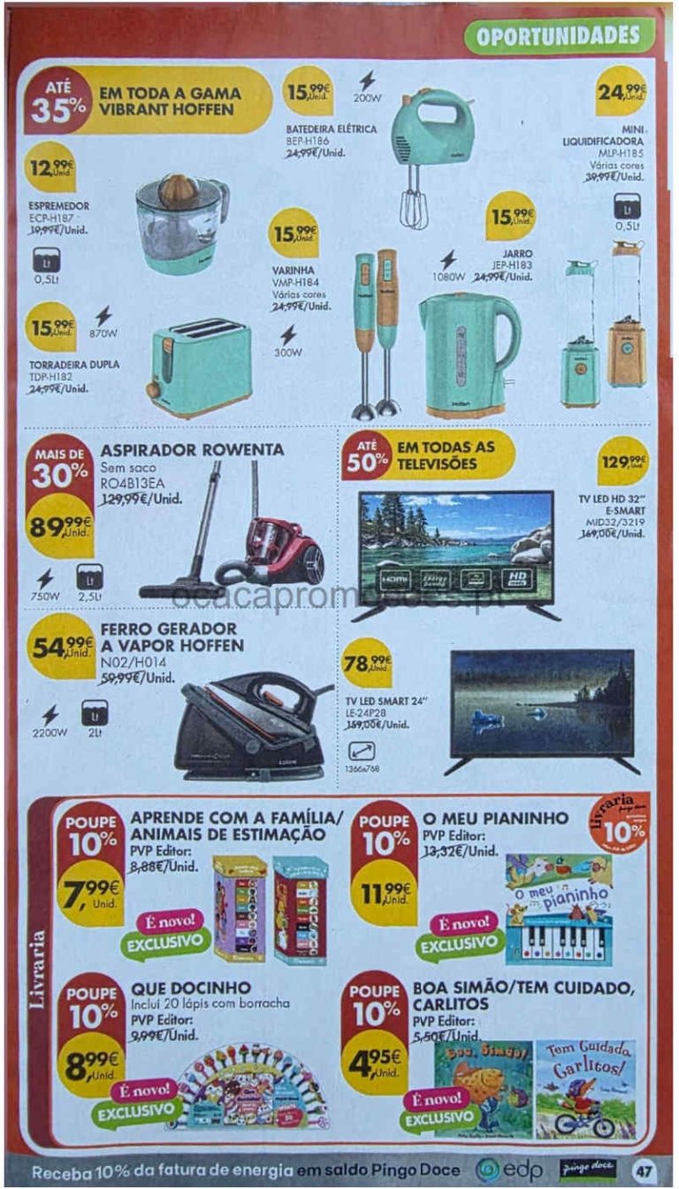 Folheto Pingo Doce Bazar Lojas Grandes – Antevisão Promoções 15 a 21 de setembro