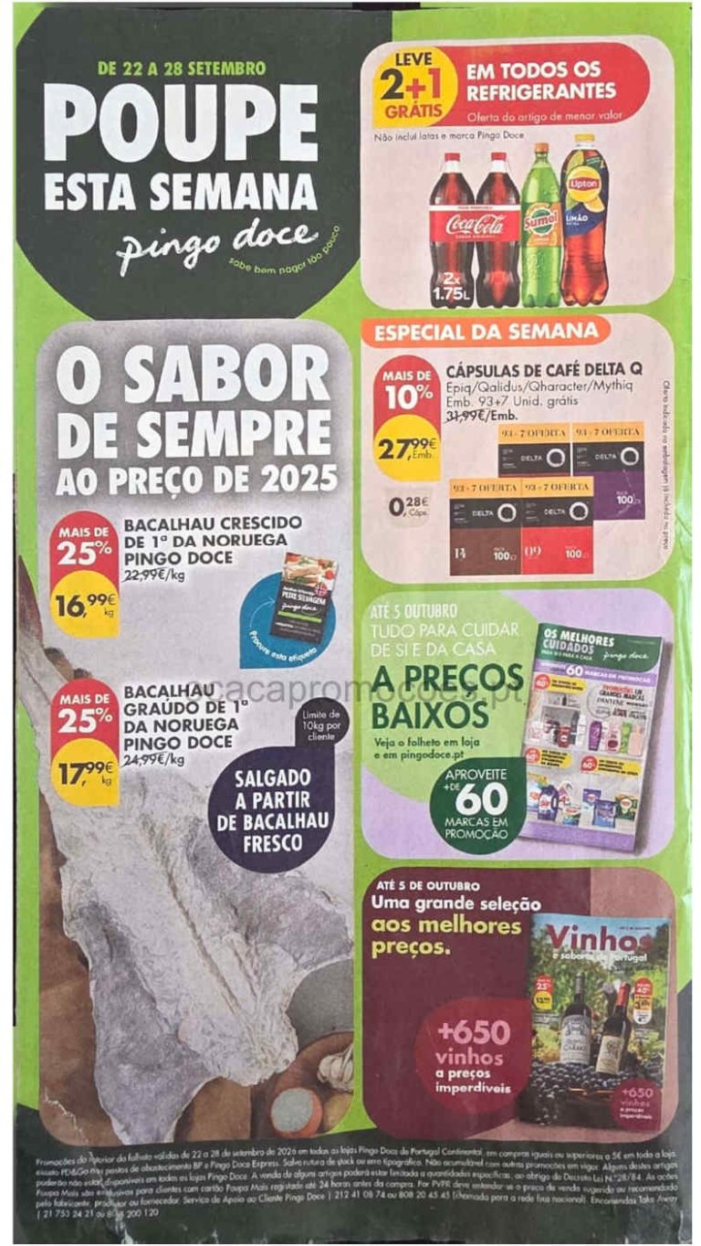 Folheto Pingo Doce Super – Antevisão Promoções 22 a 28 de setembro