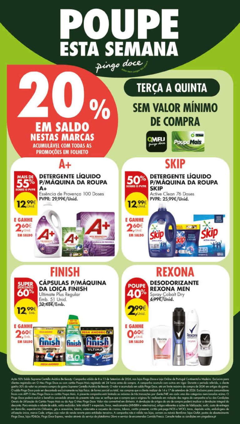 Folheto Pingo Doce – Antevisão Promoções 8 a 14 de setembro