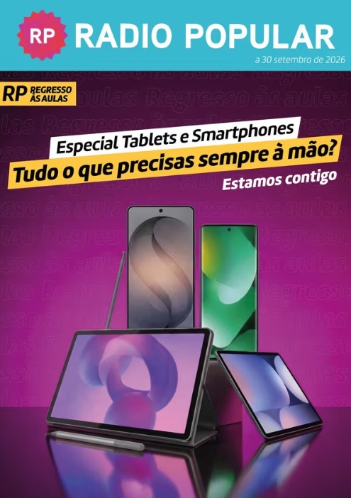 Folheto Rádio Popular Smartphones e Tablets – Antevisão 5 a 30 de setembro