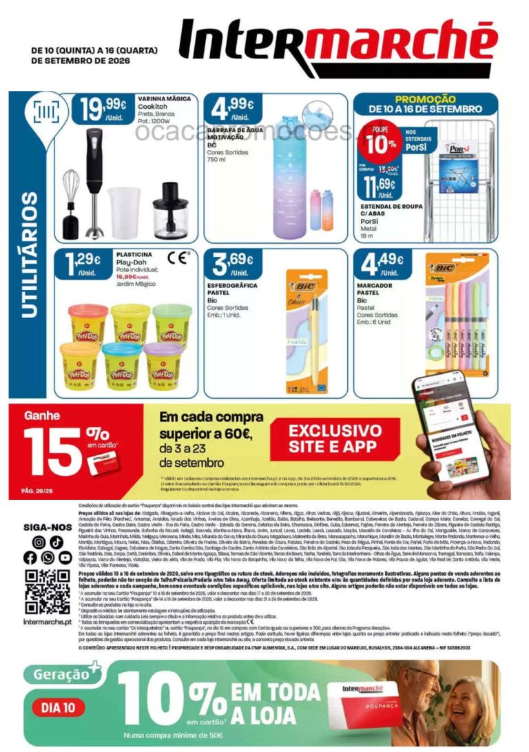 Folheto Intermarché Bazar Contact – Antevisão Promoções 10 a 16 de setembro