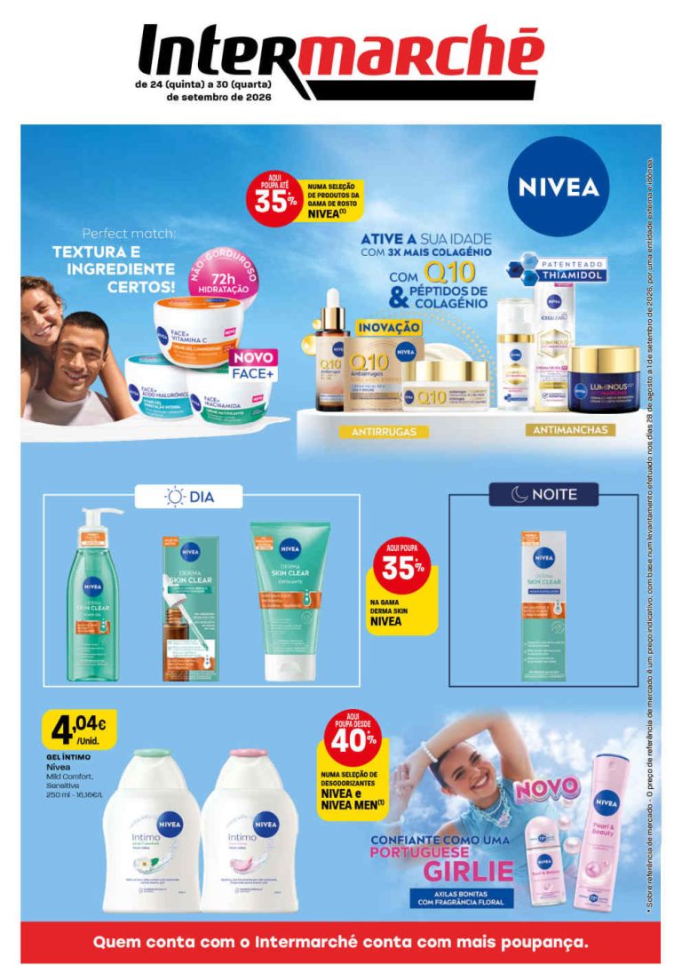 Folheto Intermarché Beleza – Antevisão Promoções 24 a 30 de setembro