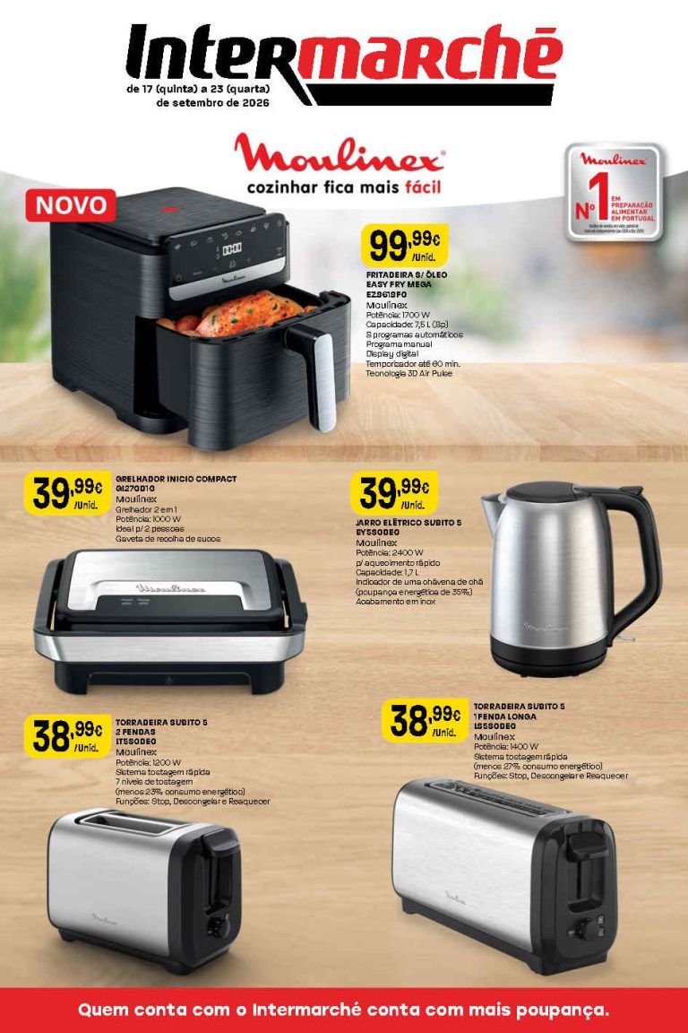 Folheto Intermarché Bazar Casa – Antevisão Promoções 17 a 23 de setembro